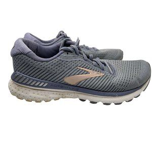 Brooks Women's Adrenaline GTS 20 Grey/Purple Running Shoes Size 9.5